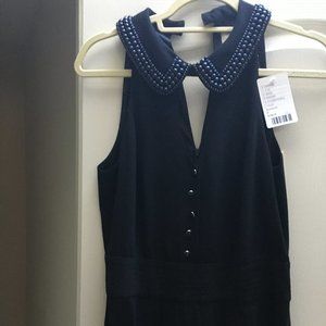 anthropologie Jump Suite, Size 8 Color: Black